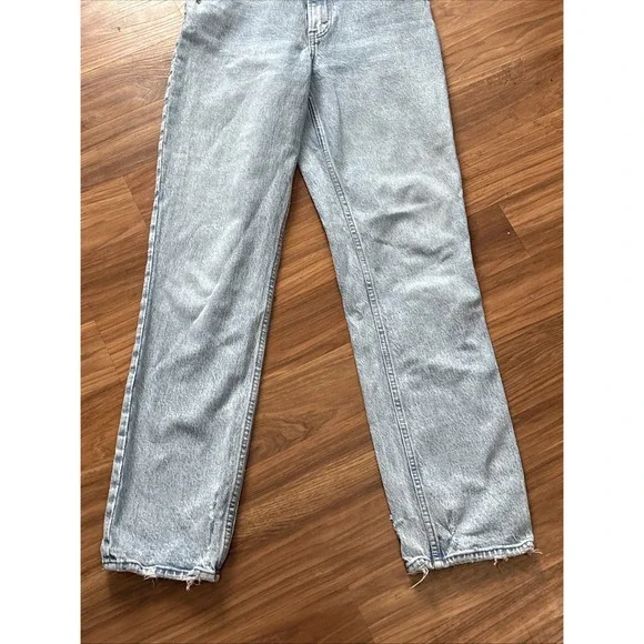 Abercrombie & Fitch Curve Love 90's Straight Ultra High Rise Jeans Women's Sz 2 - Picture 3 of 9